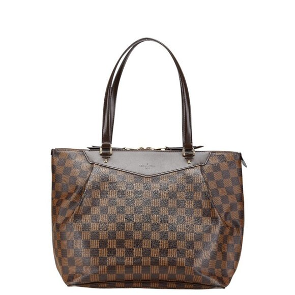 LOUIS VUITTON Brown Damier Leather Shoulder Bag